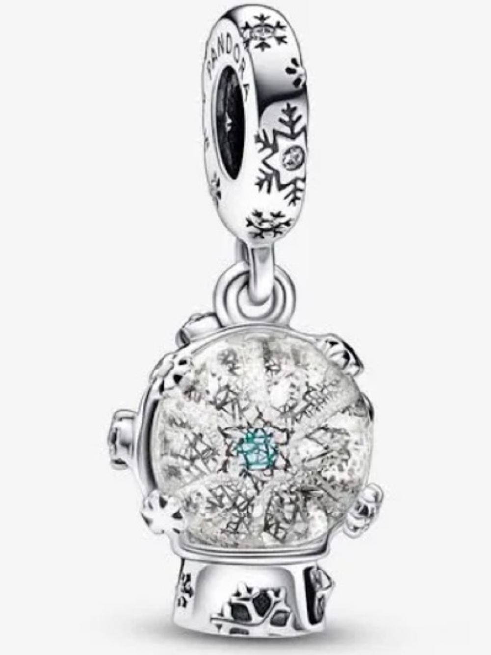 Pandora Snowflake Snow Globe Dangle Charm